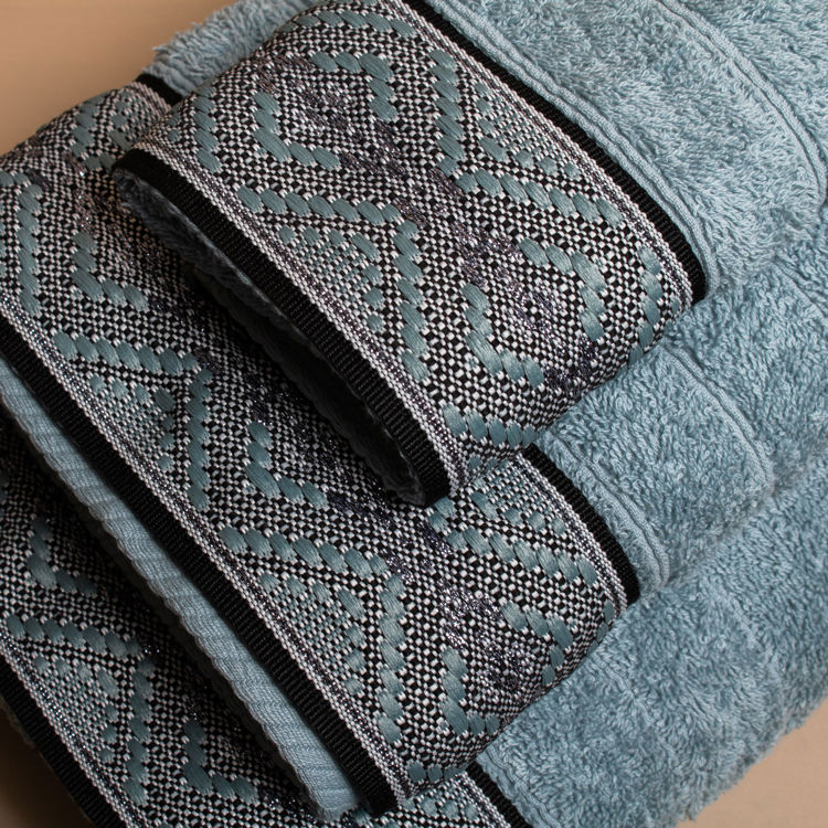 Εικόνα για Βαμβακερή Χειροποίητη Πετσέτα Serpa ΓαλάζιαΠετσέτα Μπάνιου 80x150