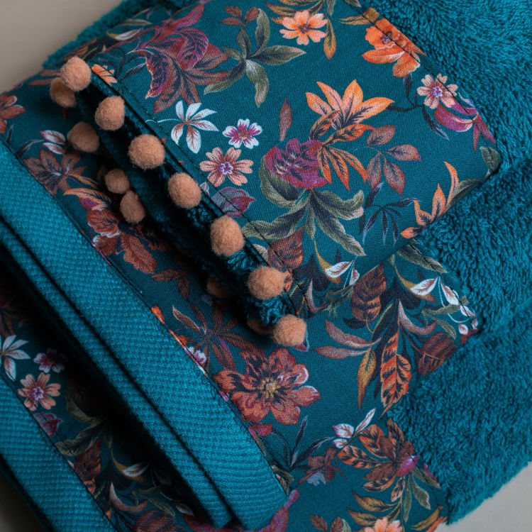 Εικόνα για Βαμβακερή Χειροποίητη Πετσέτα Wilma ΠετρόλΠετσέτα Μπάνιου 80x150