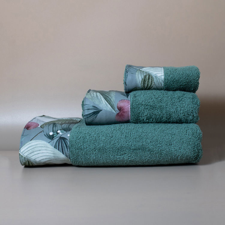 Εικόνα για Βαμβακερή Χειροποίητη Πετσέτα Somet ΠράσινηΣετ Πετσέτες 30x50 - 50x100 - 80x150