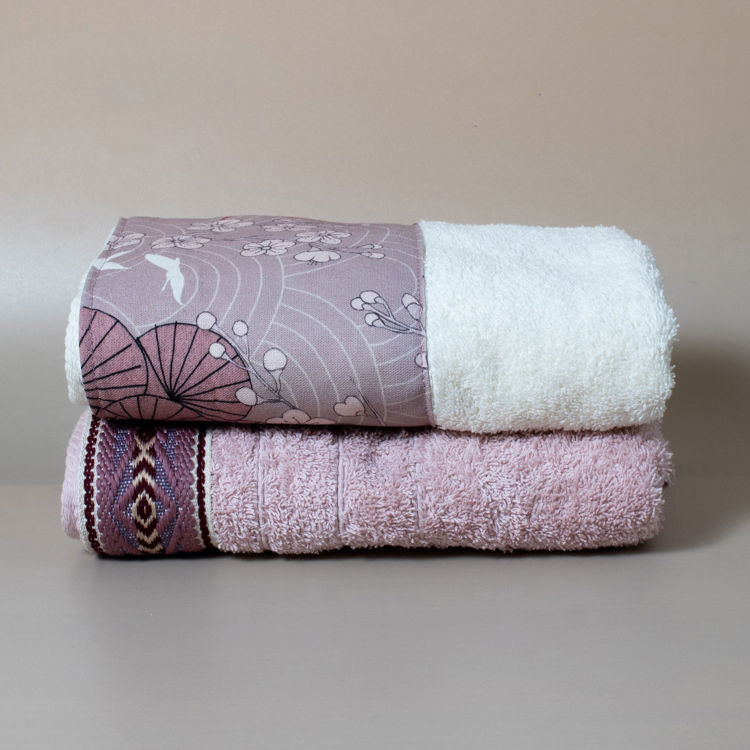 Εικόνα για Σετ Βαμβακερές Χειροποίητες Πετσέτες Προσώπου Reina MultiΠετσέτα Προσώπου 50x100