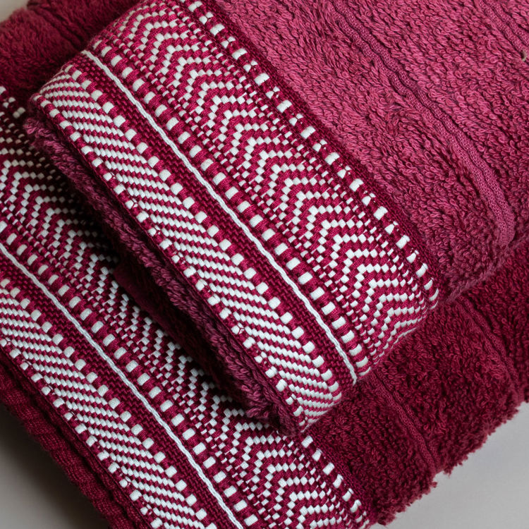 Εικόνα για Βαμβακερή Χειροποίητη Πετσέτα Amly ΜπορντόΠετσέτα Χειρός 30x50