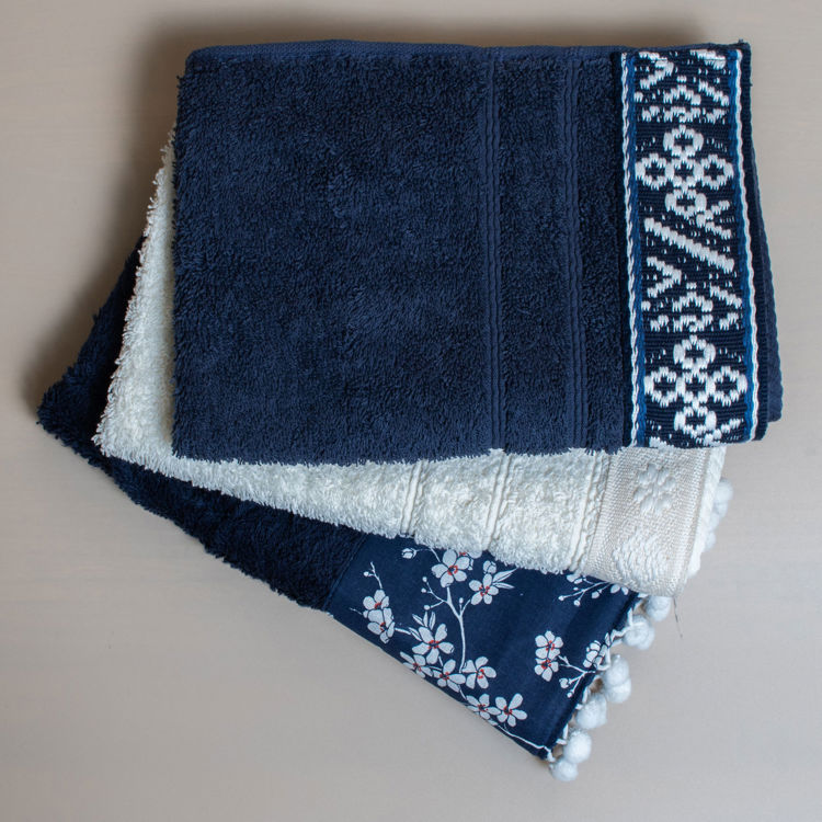 Εικόνα για Σετ Βαμβακερές Χειροποίητες Πετσέτες Χειρός Jowls MultiΠετσέτα Χειρός 30x50