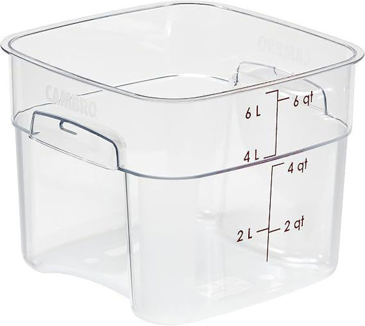 Εικόνα για ΔΟΧΕΙΟ ΤΕΤΡΑΓΩΝΟ 5,7L CLEAR 6SFSPROCW135 FRESHPRO CAMBRO