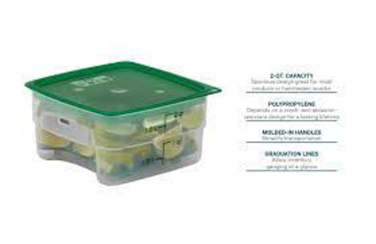 Εικόνα για ΔΟΧΕΙΟ ΤΕΤΡΑΓΩΝΟ 1,9L CAMBRO  2SFSPROPP190 FRESHPRO RA